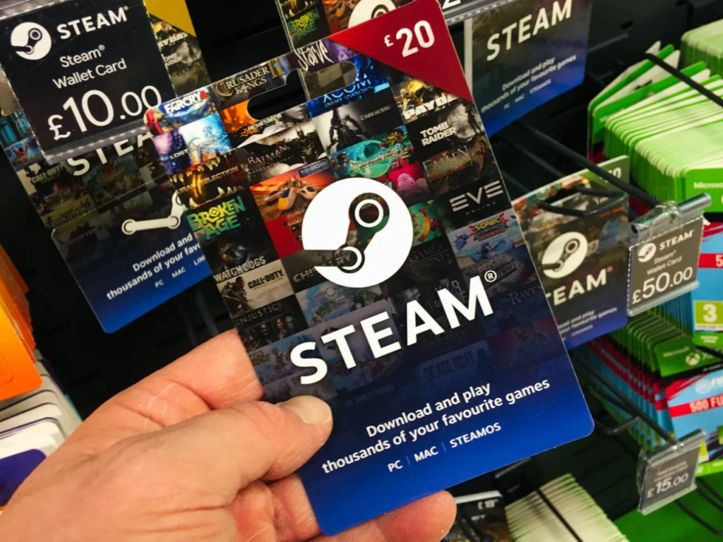 گیفت کارت استیم , اکانت Steam